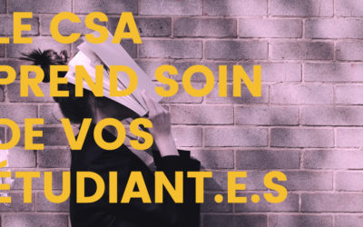 Ton mémoire est fini ? Inscris-toi au prix du CSA !