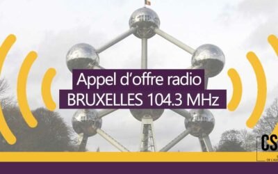 Le CSA attribue la fréquence FM bruxelloise 104.3 MHz à BXFM