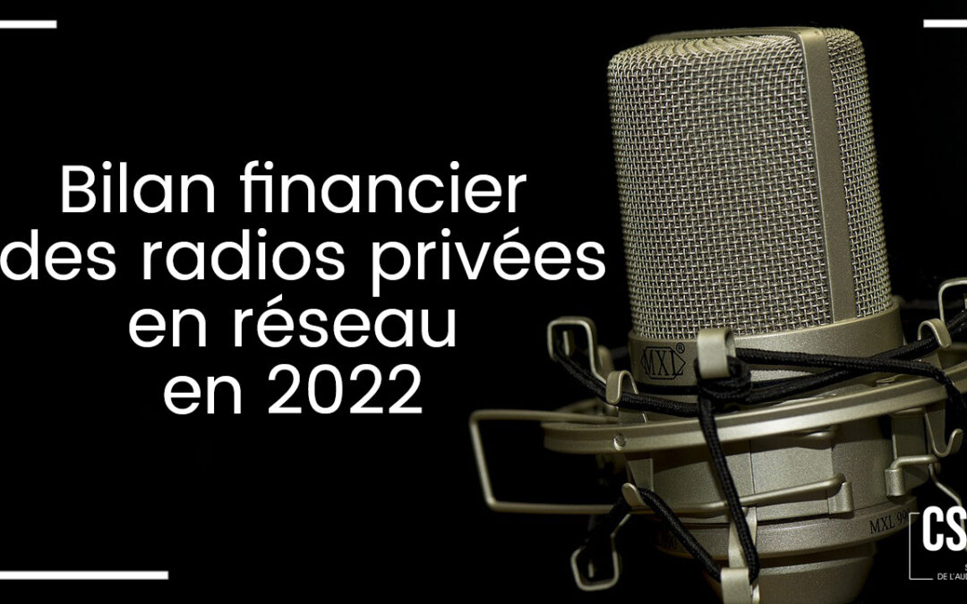Bilan financier des radios privées en réseau en 2022