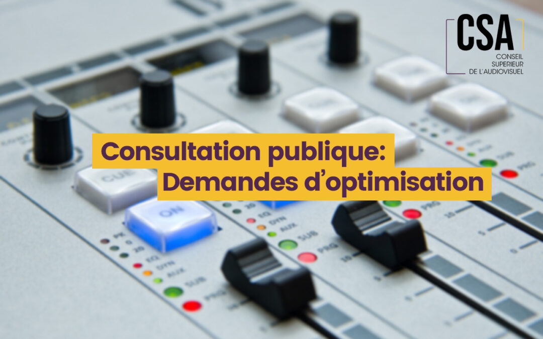 consultation publique: optimisations