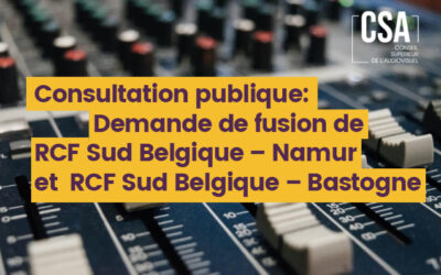 Le CSA lance une consultation publique concernant la fusion de deux radios