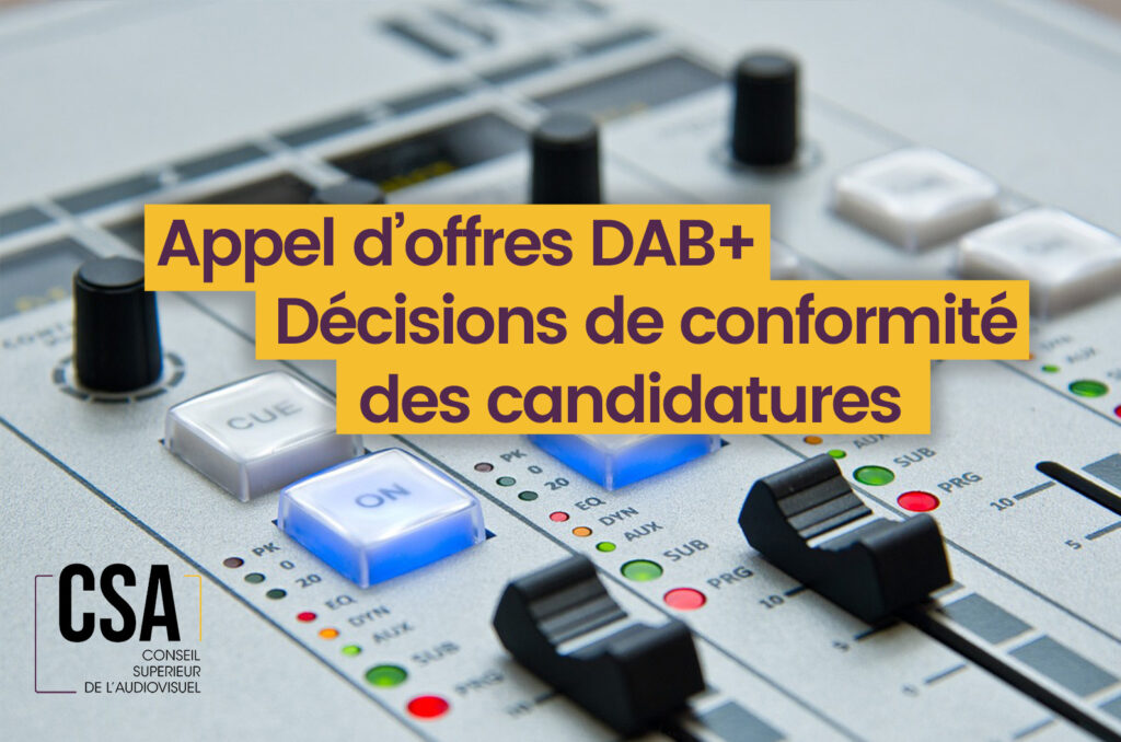 visuel - décisions de conformité - appel d'offres DAB+