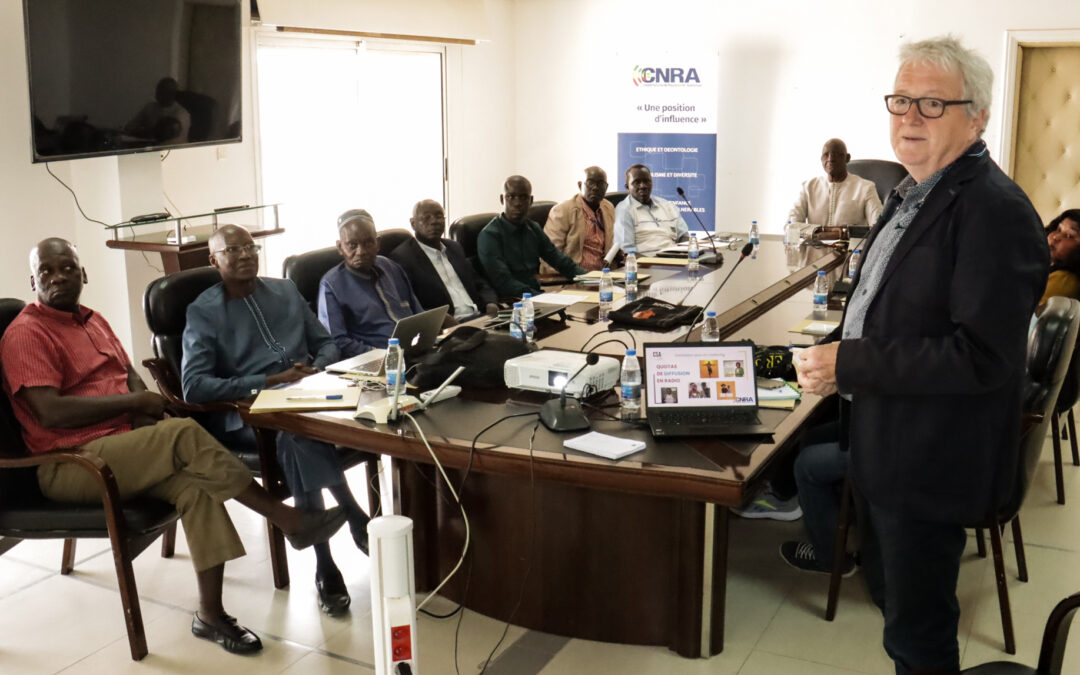 Paul Eric Mosseray coordonne les ateliers à Dakar.