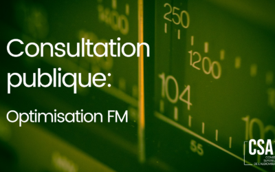 Le CSA lance une nouvelle consultation publique concernant 4 demandes d’optimisation en FM