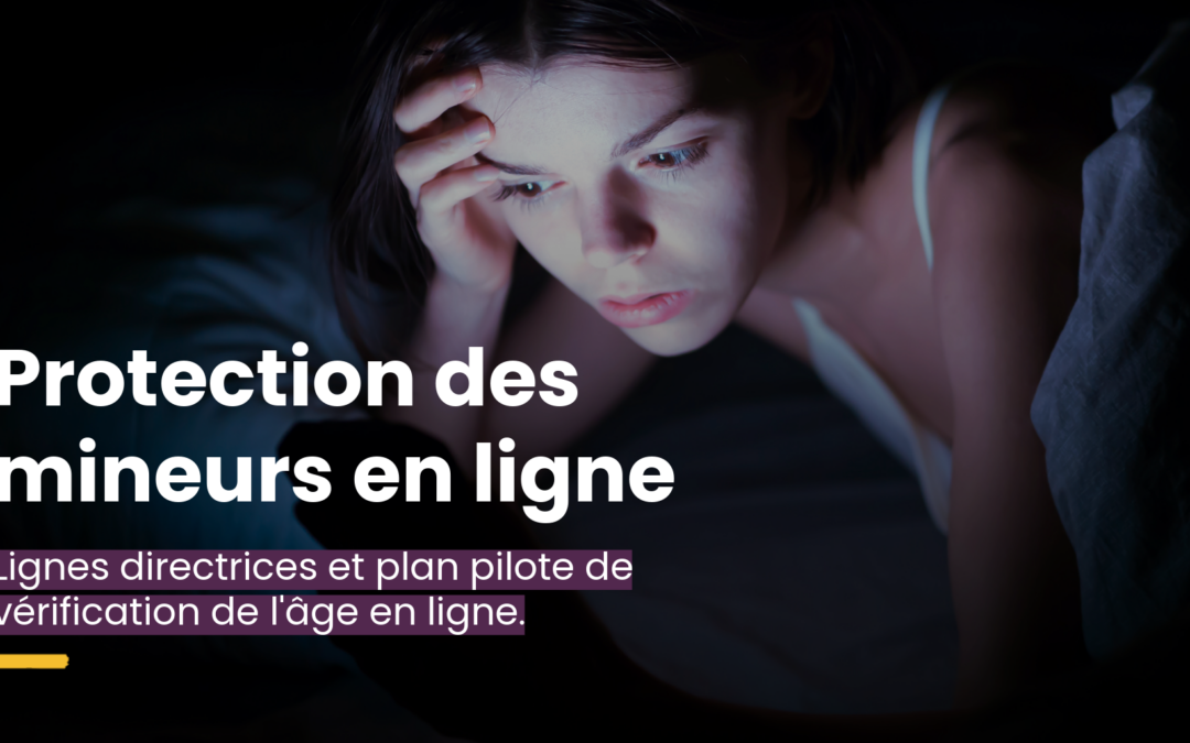 protection des mineurs en ligne.