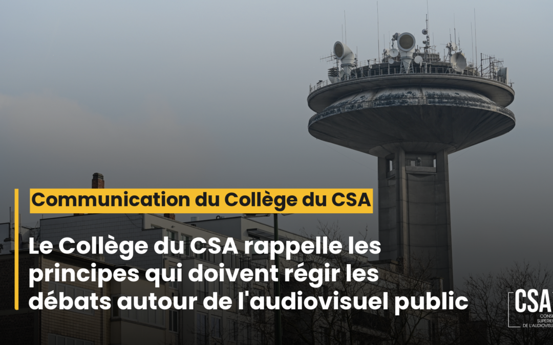 Audiovisuel public :rappelle des principes