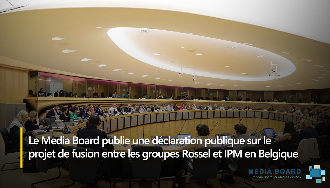 Image de l'article Le Media Board publie une déclaration publique sur le projet de fusion entre le Groupe Rossel et IPM en Belgique